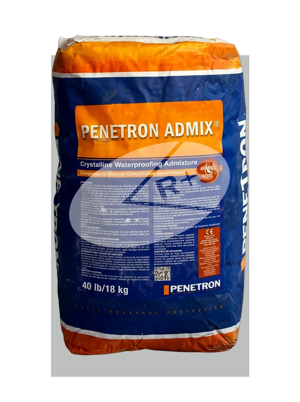 Saco de Penetron Admix — impermeabilizante integral por cristalización